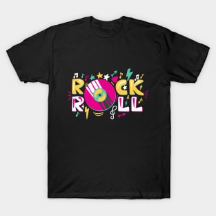 Rock and Roll colorful T-Shirt